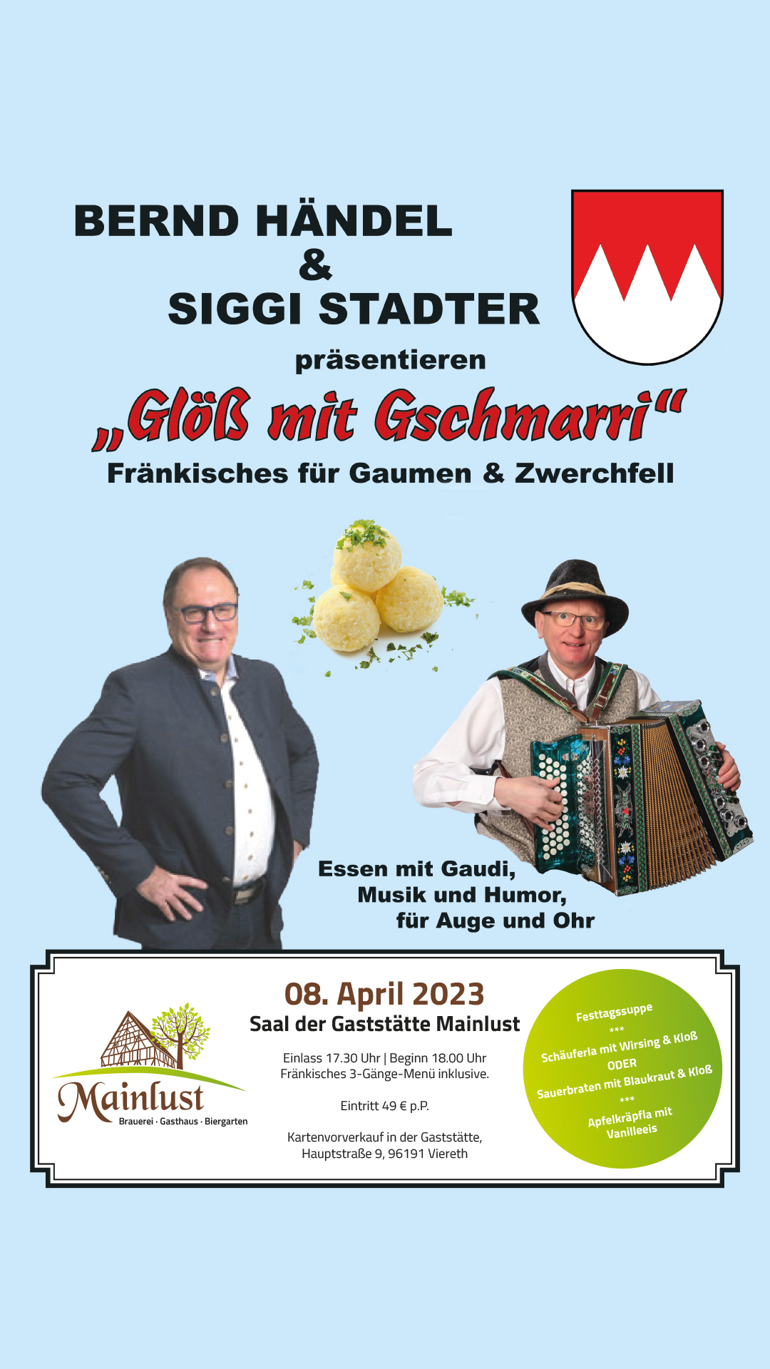 "Glöß mit Gschmarri" Viereth